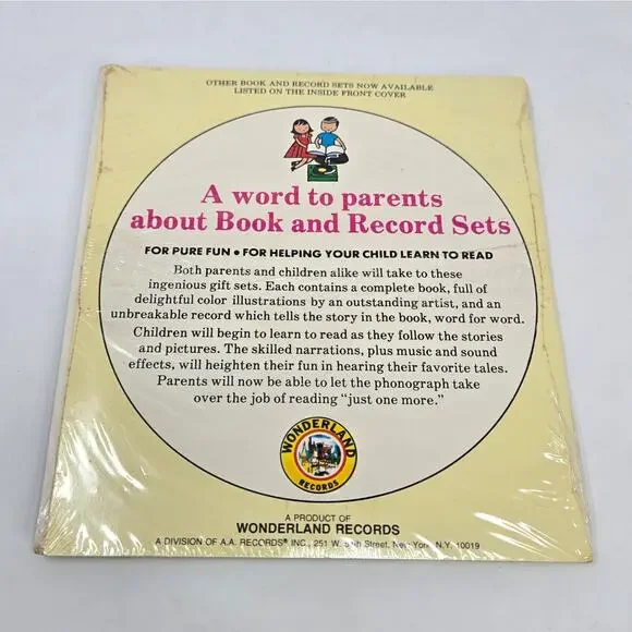 Puff The Magic Dragon Read & Hear 7" Record Book A Little Wonderland 1965 Sealed - Picture 2 of 5